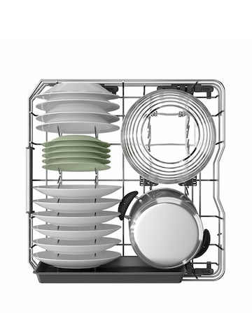 Hotpoint Maxi Space H7F HS41 UK Full Size Dishwasher 15 Place White + Install