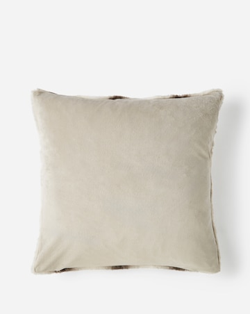 Stripe Animal Printed Faux Fur Cushion