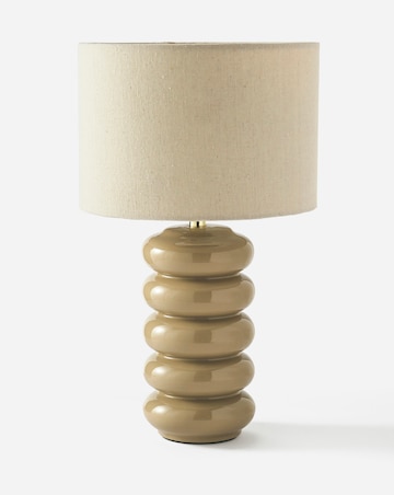 Autry Ribbed Ceramic Glaze Table Lamp