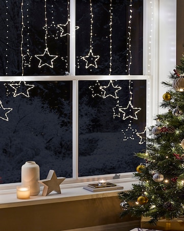 Warm White Star LED Window Lights