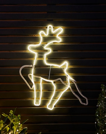 Neon Running Effect Reindeer