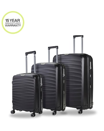 Rock Sunwave 3pc Suitcase Set