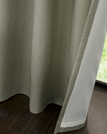 Catherine Lansfield Melville Eyelet Lined Curtains
