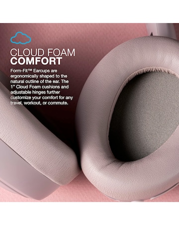 JLab JBuds Lux Active Noise Cancelling Over-Ear Headphones - Mauve