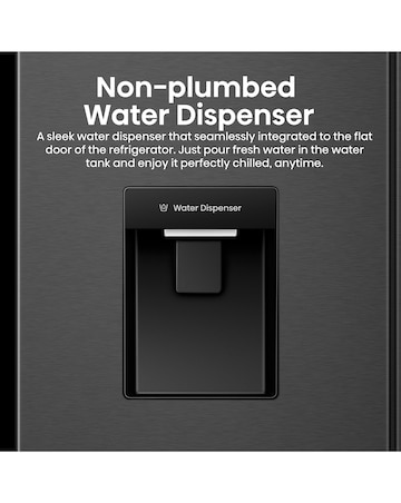 Hisense RQ5P470SMFE 80cm American 4 Door Fridge Freezer - Stainless Steel