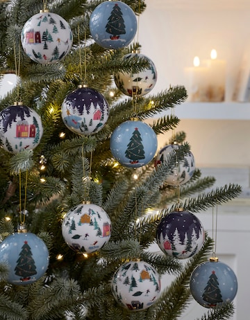 Set of 12 Alpine Lodge Baubles