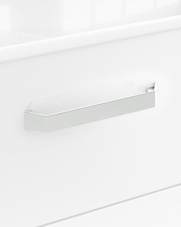 Kendal Ready Assembled High Gloss 3 Drawer Bedside Table