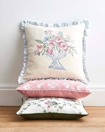 Emma Embroidered Cushion