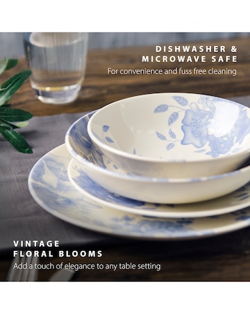 Wade Floral Set of 4 Pasta Bowls