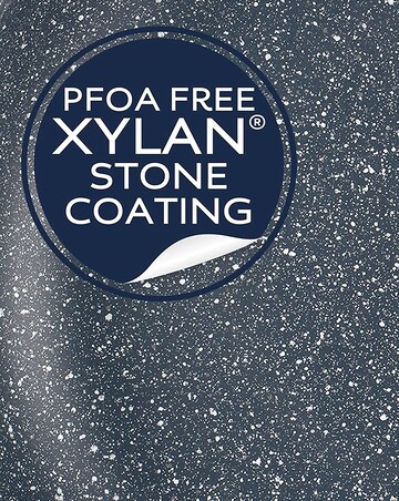 Russell Hobbs Nightfall Stone 3 Piece Saucepan Set - 16cm, 18cm and 30cm