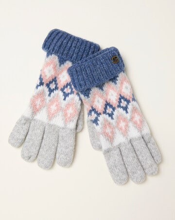 Fatface Frankie Fairisle Glove