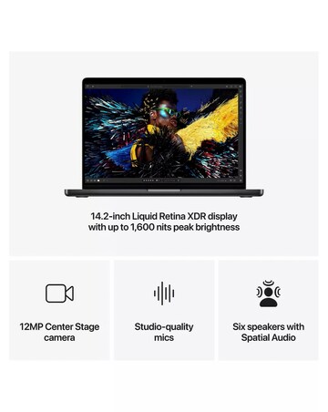 Apple MacBook Pro (M4, 2024) 14in 10-Core CPU 10-Core GPU 16GB 512GB Space Black