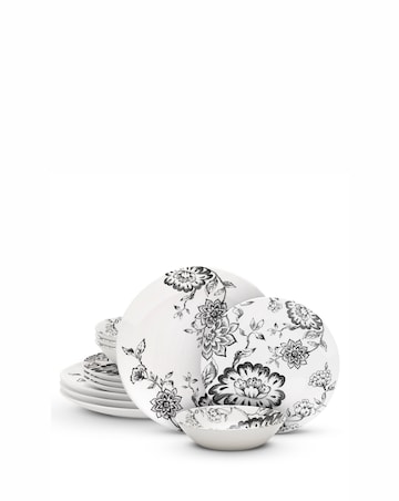 Wade Botanical Night 12 Piece Dinner Set