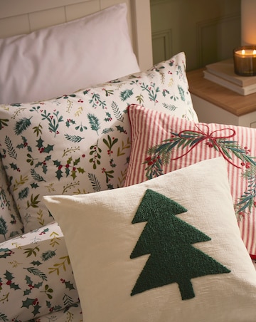 Boucle Christmas Tree Cushion