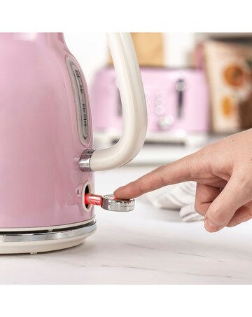 Salter Retro Rapid Boil Pink Kettle
