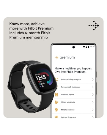 Fitbit Versa 4 Smart Watch - Black