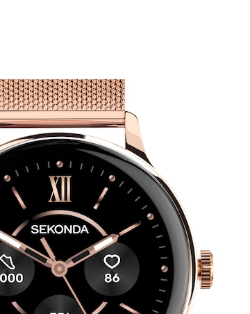 Sekonda Flex Plus Smart Watch - Gold/Stainless Steel Mesh