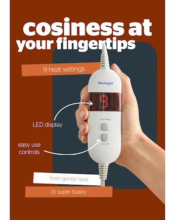 Silentight Luxury Super Cosy Heated Throw - Berry