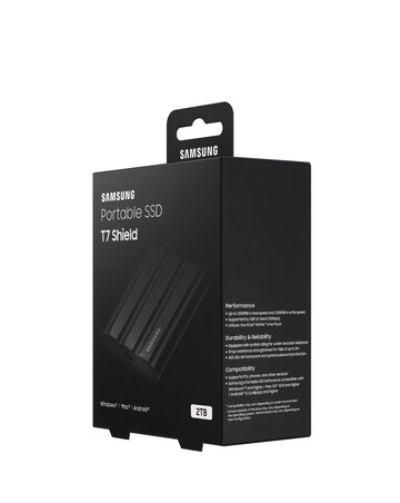 Samsung SSD T7 Shield USB 3.2 Gen 2 2TB Portable Hard Drive - Black