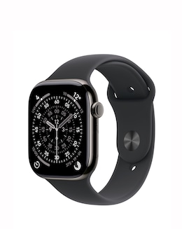 Apple Watch Series 11 GPS 46mm - Jet Black Aluminium/Black Sport Band - M/L