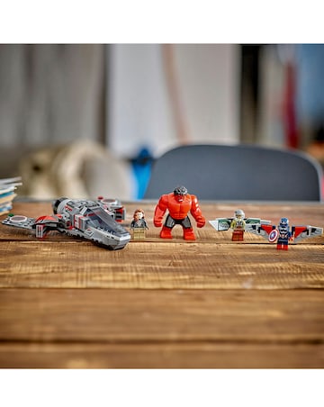 LEGO Marvel Captain America vs. Red Hulk Battle Buildable Jet 76292