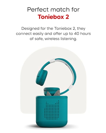 Tonies Bluetooth Headphones for Toniebox 2 - Tropical Teal