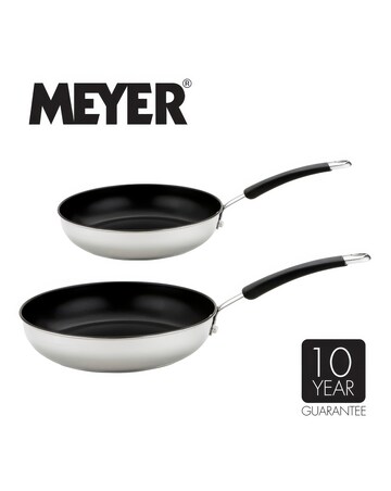 Meyer Stainless Steel Induction Twin Pack- 20/28cm Frying Pan