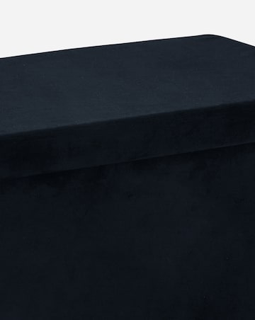 Velvet Foldable Storage Ottoman