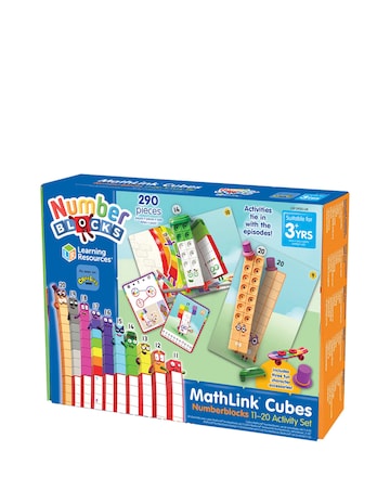 Learning Resources MathLink Cubes Numberblocks 11-20 Activity Set
