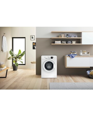 Hotpoint Anti-Stain NSWM 846 W UK 8kg 1400rpm Washing Machine White + Install
