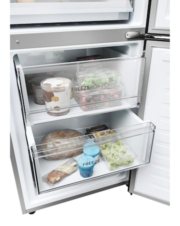 Haier Series 3 HDPW3618DNPK Wifi Connected 185cm 60/40 Fridge Freezer - Silver