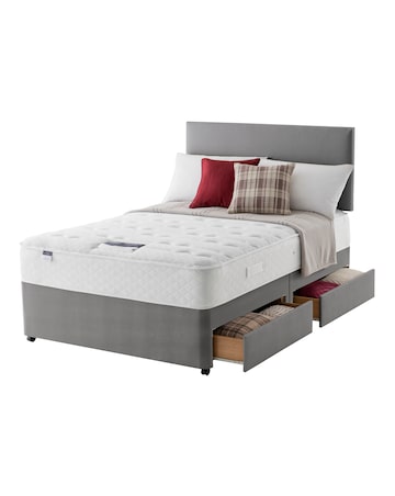 Silentnight Miracoil Mattress Divan Set with 4 Drawers