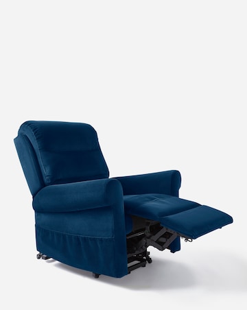 Brockton Velvet Electric Recliner Armchair