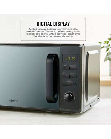 Swan SM4421BLK 20L Black Digital Microwave
