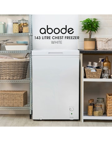 Abode A142CF0E1W Chest Freezer 142L - White