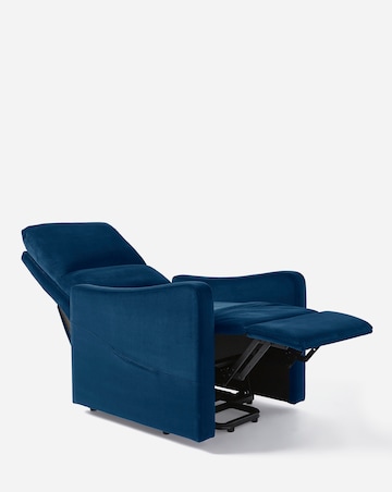 Lincoln Velvet Electric Recliner Armchair