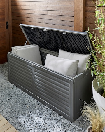 Charles Bentley Black/Grey 390L Storage Box