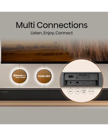 Hisense HS2100 2.1ch 240W Soundbar with DTS Virtual X and Wireless Subwoofer