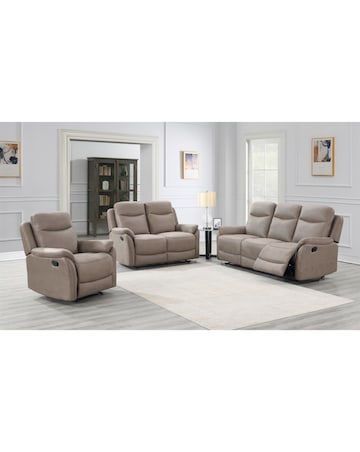 Aspull Manual Recliner 2 Seater Sofa