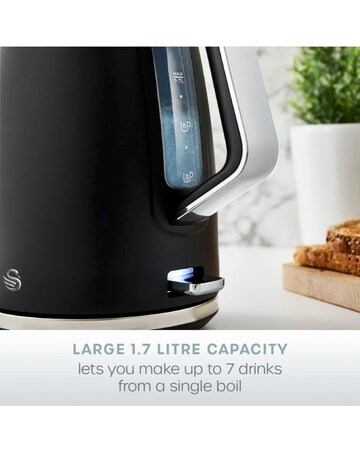 Swan Serenity Black 1.7L Kettle