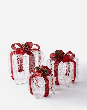 Lit Christmas Presents - Set of 3