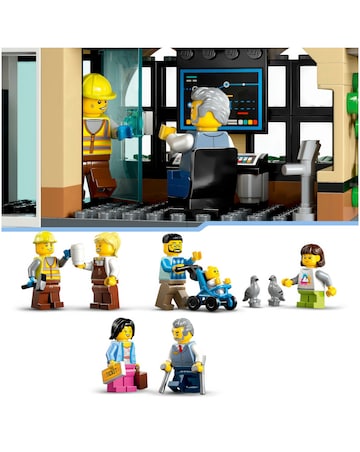 LEGO City Central Train Station Set for Fans of Construction Toys 60469