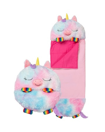 Happy Nappers Rainbow Unicorn Plush Sleeping Bag
