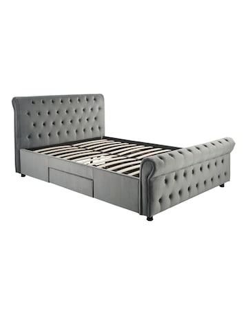 Kingston Velvet Storage Bed Frame