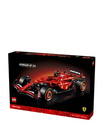 LEGO Technic Ferrari SF-24 F1 Car Model Kit for Adults, Build Your Own 42207