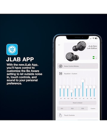 JLab Epic Lab Edition True Wireless Earbuds - Black