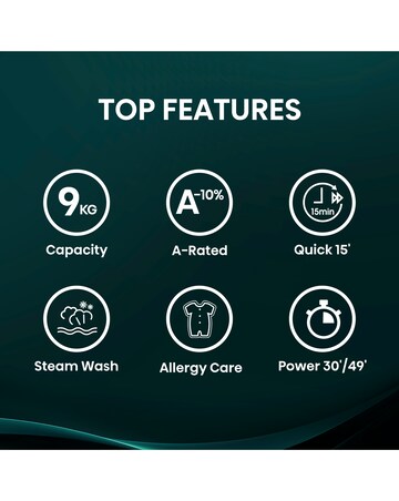 Hisense WF1Q9041BW 1 Series 9kg 1400 Spin Washing Machine - White