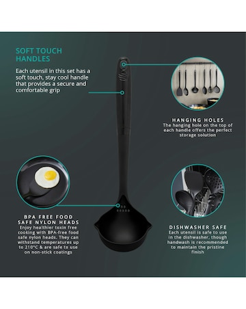 Swan Stealth 6 Piece Kitchen Tool Set