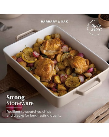 Barbary & Oak Nattura 38cm Baking Dish Beige