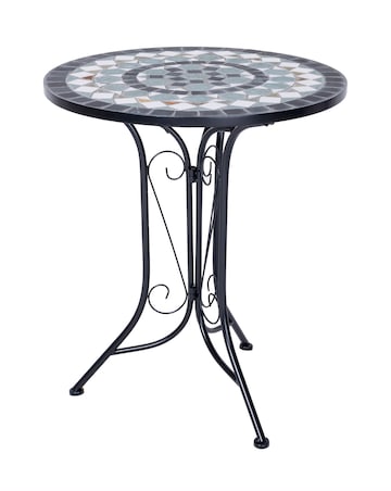 Charles Bentley Mosaic Bistro Set - Blue